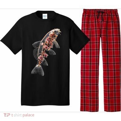 Cherry Blossom Fish Tranquil Waters Fusion Pajama Set