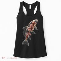 Cherry Blossom Fish Tranquil Waters Fusion Women's Tank Top thumb 0