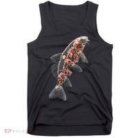 Cherry Blossom Fish Tranquil Waters Fusion Tank Top thumb 0