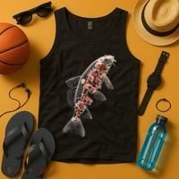 Cherry Blossom Fish Tranquil Waters Fusion Tank Top thumb 4