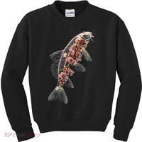 Cherry Blossom Fish Tranquil Waters Fusion Kids Sweatshirt thumb 0