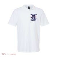 Cute But Feral Raccoon Funny Raccoon Gift Polo thumb 0