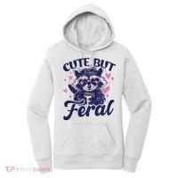 Cute But Feral Raccoon Funny Raccoon Gift Women's Hoodie thumb 0