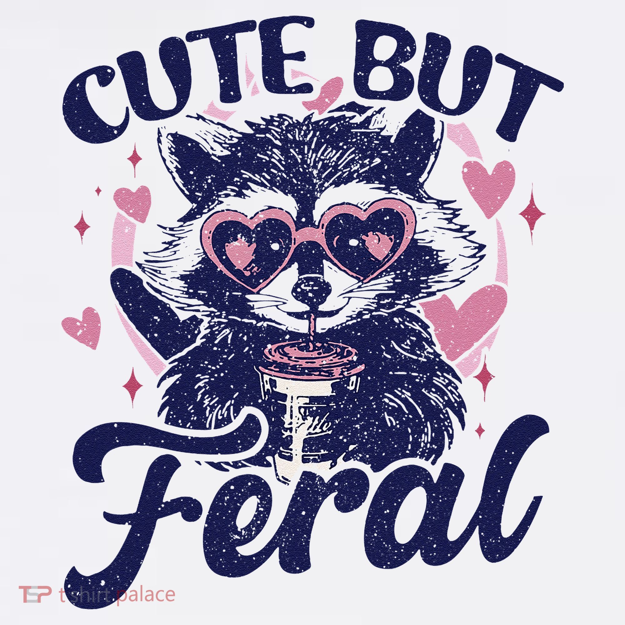 Cute But Feral Raccoon Funny Raccoon Gift Women's Tank Top