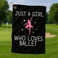 Cool Ballet For Girl Ballerina Dance Ballet Dancer Golf Towel thumb 1