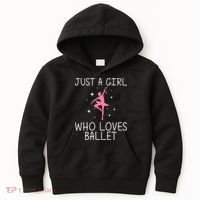 Cool Ballet For Girl Ballerina Dance Ballet Dancer Kids Hoodie thumb 0