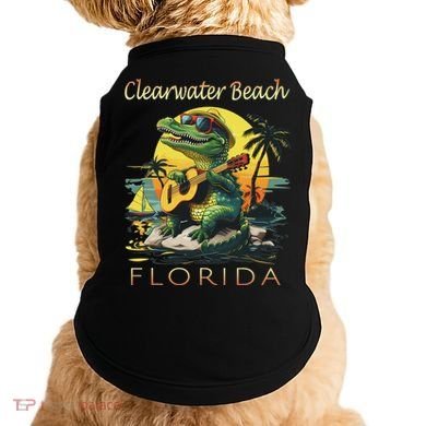 Clearwater Beach Florida Vacation Cute Alligator Souvenir Doggie Tank