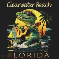 Clearwater Beach Florida Vacation Cute Alligator Souvenir Beanie thumb 2