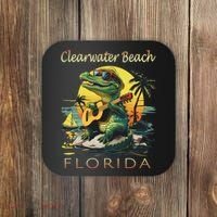 Clearwater Beach Florida Vacation Cute Alligator Souvenir Coaster thumb 0