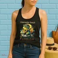 Clearwater Beach Florida Vacation Cute Alligator Souvenir Women's Tank Top thumb 2
