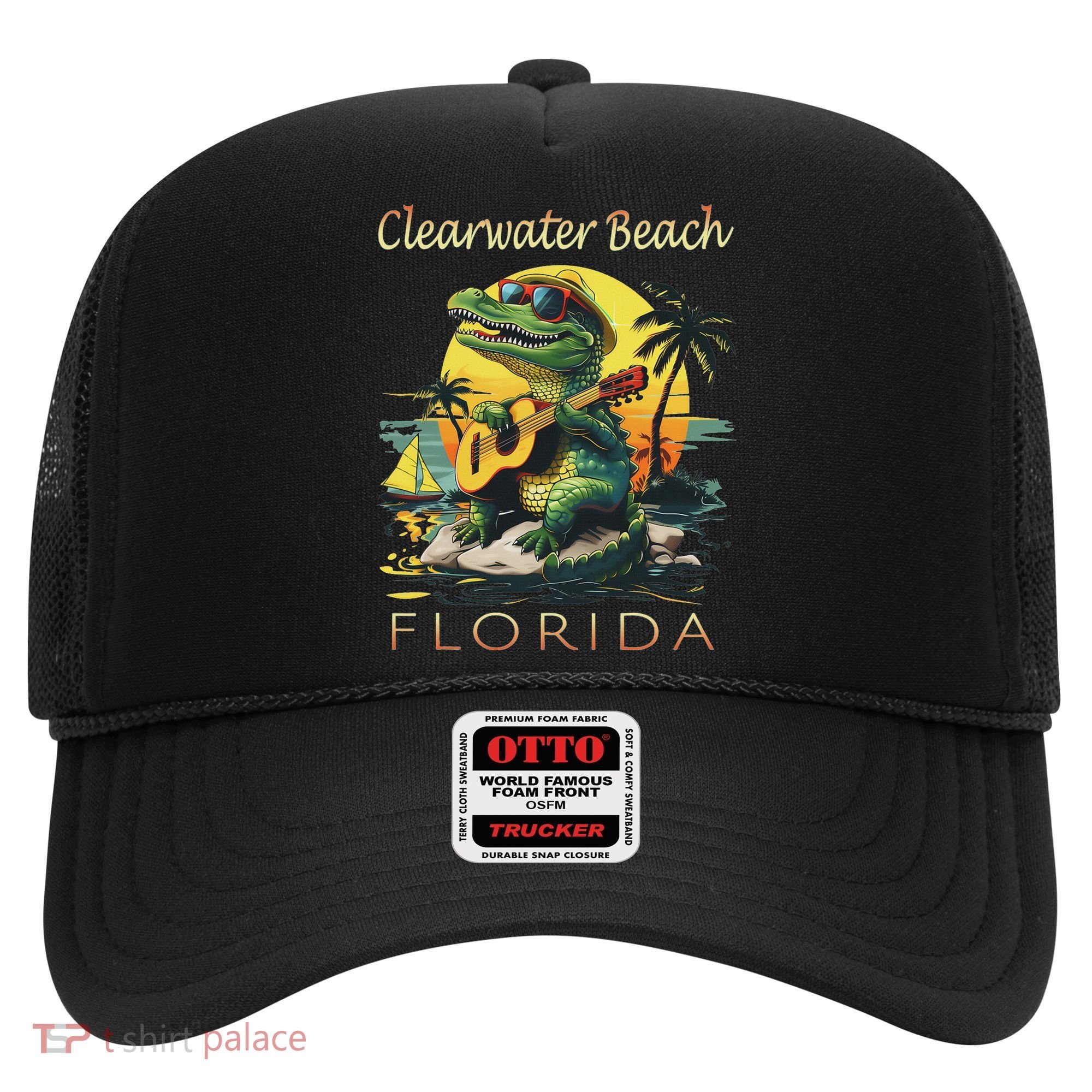 Clearwater Beach Florida Vacation Cute Alligator Souvenir Hat