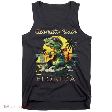 Clearwater Beach Florida Vacation Cute Alligator Souvenir Tank Top