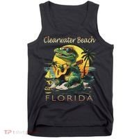 Clearwater Beach Florida Vacation Cute Alligator Souvenir Tank Top thumb 0