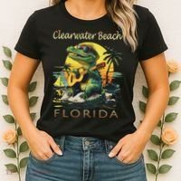 Clearwater Beach Florida Vacation Cute Alligator Souvenir Women's T-Shirt thumb 2