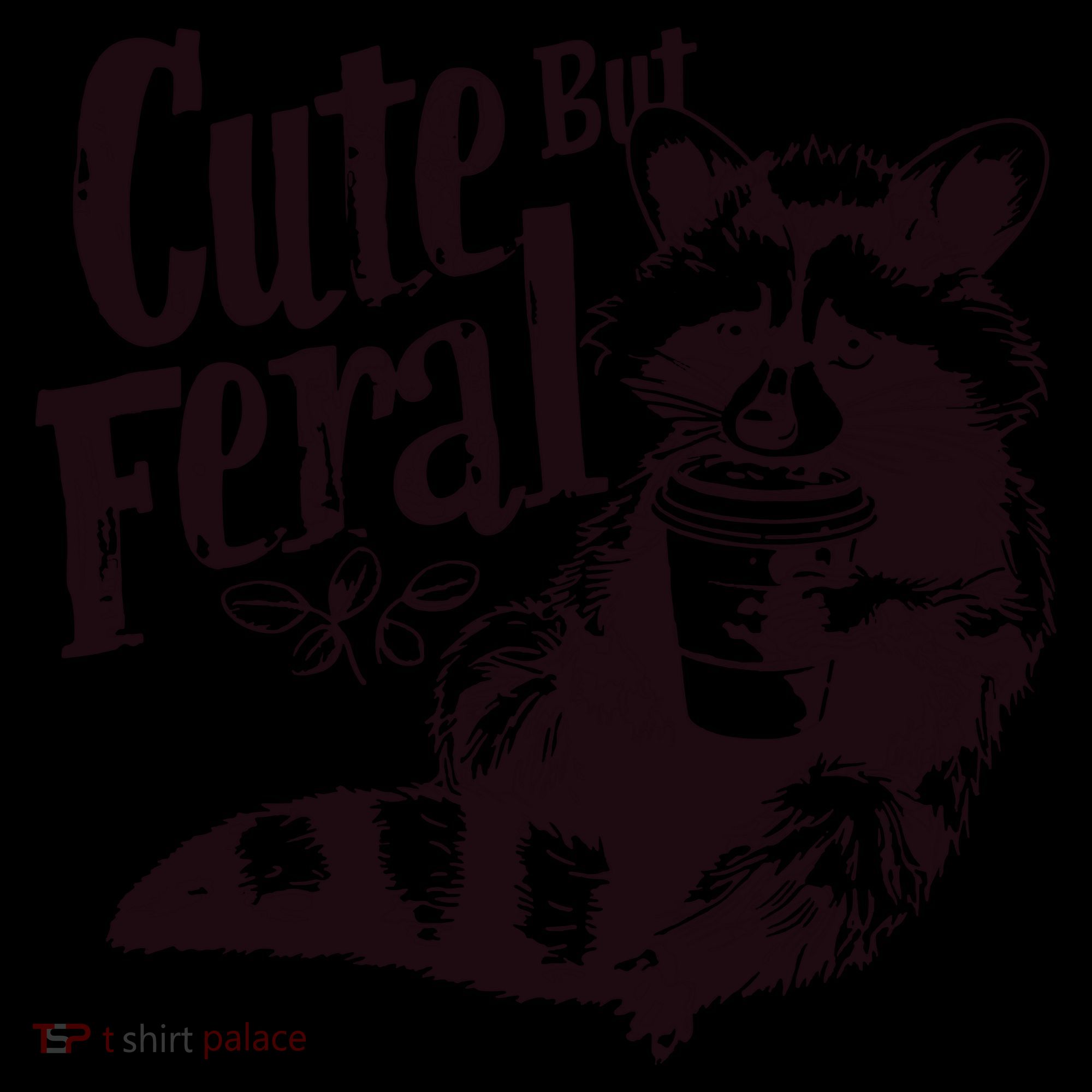 Cute But Feral Meme Funny Raccoon Kids Colorblock Raglan Jersey