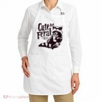 Cute But Feral Meme Funny Raccoon Apron thumb 2