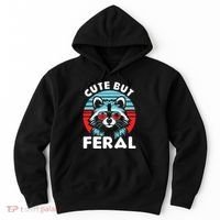 Cute But Feral Racoon With Sunglasses Hoodie thumb 0