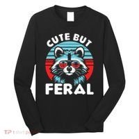 Cute But Feral Racoon With Sunglasses Long Sleeve Shirt thumb 0