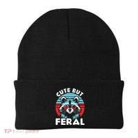 Cute But Feral Racoon With Sunglasses Beanie thumb 0