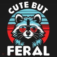 Cute But Feral Racoon With Sunglasses Coaster thumb 2
