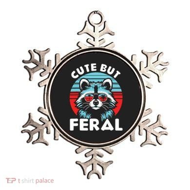 Cute But Feral Racoon With Sunglasses Ornament