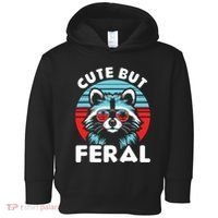 Cute But Feral Racoon With Sunglasses Toddler Hoodie thumb 0