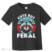 Cute But Feral Racoon With Sunglasses Toddler T-Shirt thumb 0
