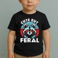 Cute But Feral Racoon With Sunglasses Toddler T-Shirt thumb 2