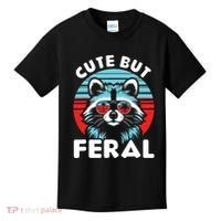 Cute But Feral Racoon With Sunglasses Kids T-Shirt thumb 0