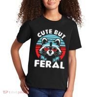 Cute But Feral Racoon With Sunglasses Kids T-Shirt thumb 2