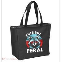 Cute But Feral Racoon With Sunglasses Tote Bag thumb 2