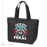 Cute But Feral Racoon With Sunglasses Tote Bag thumb 3