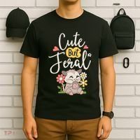 Cute But Feral Opossum Funny Possum Lovers Rodent T-Shirt thumb 6