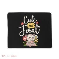 Cute But Feral Opossum Funny Possum Lovers Rodent Mousepad thumb 0