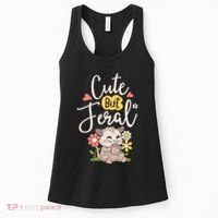 Cute But Feral Opossum Funny Possum Lovers Rodent Women's Tank Top thumb 0