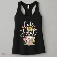 Cute But Feral Opossum Funny Possum Lovers Rodent Women's Tank Top thumb 3