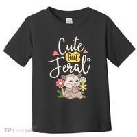 Cute But Feral Opossum Funny Possum Lovers Rodent Toddler T-Shirt thumb 0