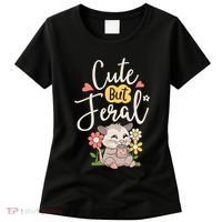 Cute But Feral Opossum Funny Possum Lovers Rodent Women's T-Shirt thumb 0