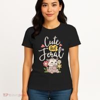 Cute But Feral Opossum Funny Possum Lovers Rodent Women's T-Shirt thumb 4