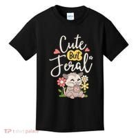 Cute But Feral Opossum Funny Possum Lovers Rodent Kids T-Shirt thumb 0