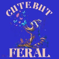 Cute But Feral Funny Raccoon Catching Butterfly Summer Gift Sweatshirt thumb 3
