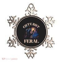 Cute But Feral Funny Raccoon Catching Butterfly Summer Great Gift Ornament thumb 0