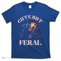 Cute But Feral Funny Raccoon Catching Butterfly Summer Great Gift T-Shirt thumb 0