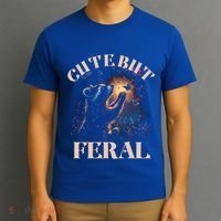 Cute But Feral Funny Raccoon Catching Butterfly Summer Great Gift T-Shirt thumb 3