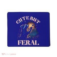 Cute But Feral Funny Raccoon Catching Butterfly Summer Great Gift Mousepad thumb 0