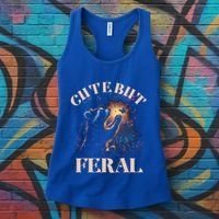 Cute But Feral Funny Raccoon Catching Butterfly Summer Great Gift Women's Tank Top thumb 3
