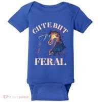 Cute But Feral Funny Raccoon Catching Butterfly Summer Great Gift Baby Bodysuit thumb 0