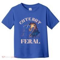 Cute But Feral Funny Raccoon Catching Butterfly Summer Great Gift Toddler T-Shirt thumb 0