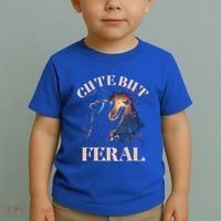 Cute But Feral Funny Raccoon Catching Butterfly Summer Great Gift Toddler T-Shirt thumb 2