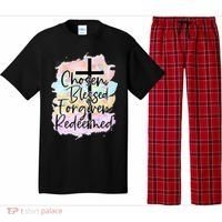 Chosen Blessed Forgiven Redeemed Christian Cross Jesus Cute Pajama Set thumb 0